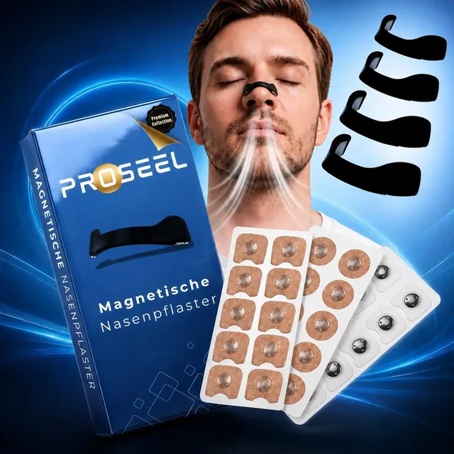 PROSEEL Magnetisches Nasenpflaster – Starter Set mit Nasenbügeln und Patches