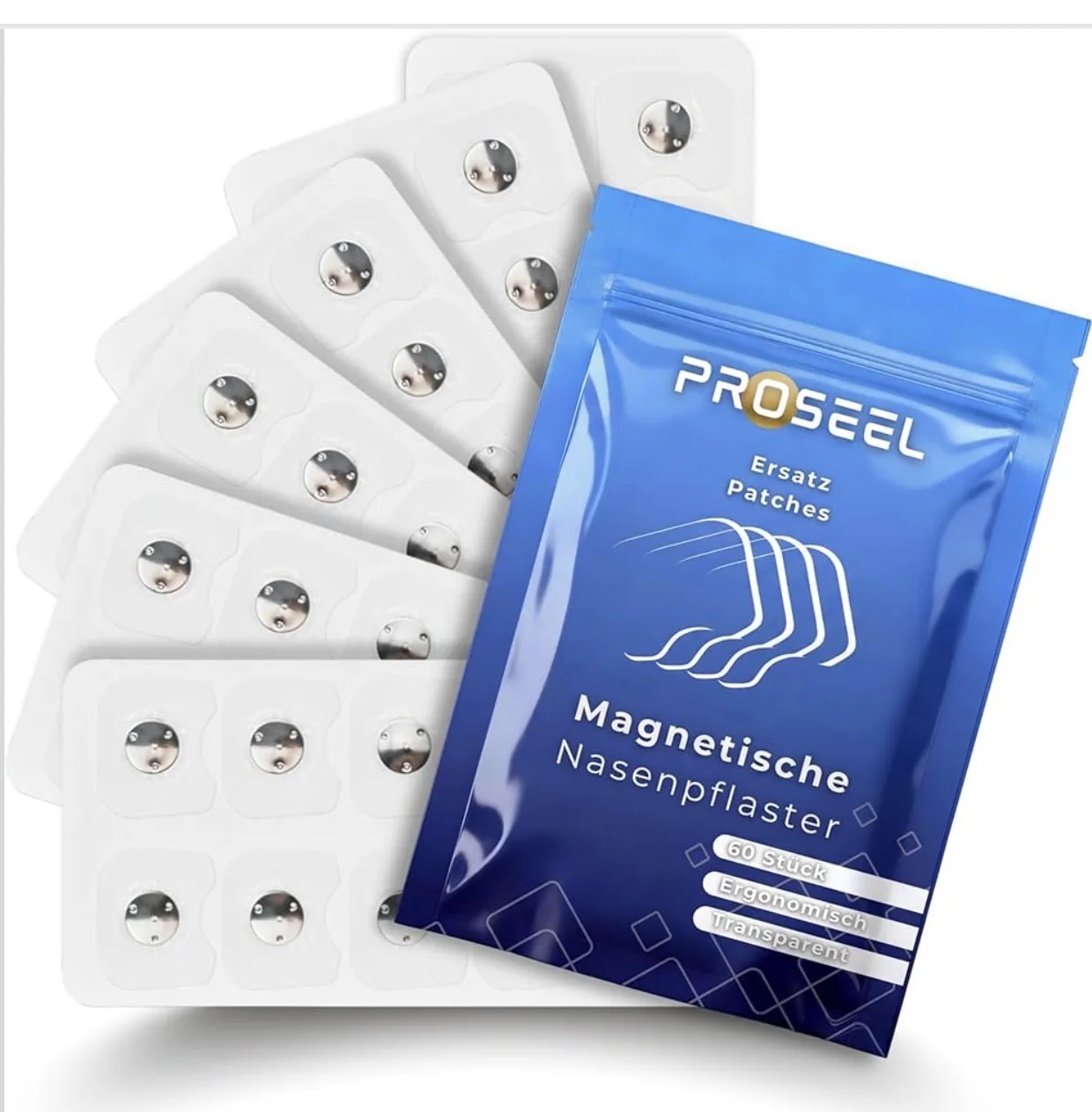 PROSEEL Ersatz-Patches Transparent 60 Stück